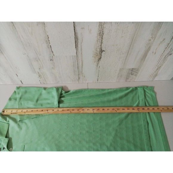 Adidas Men's Mint Green Polo Ribbed  No Size Measurements In  Pics Measures XL - Picture 11 of 15